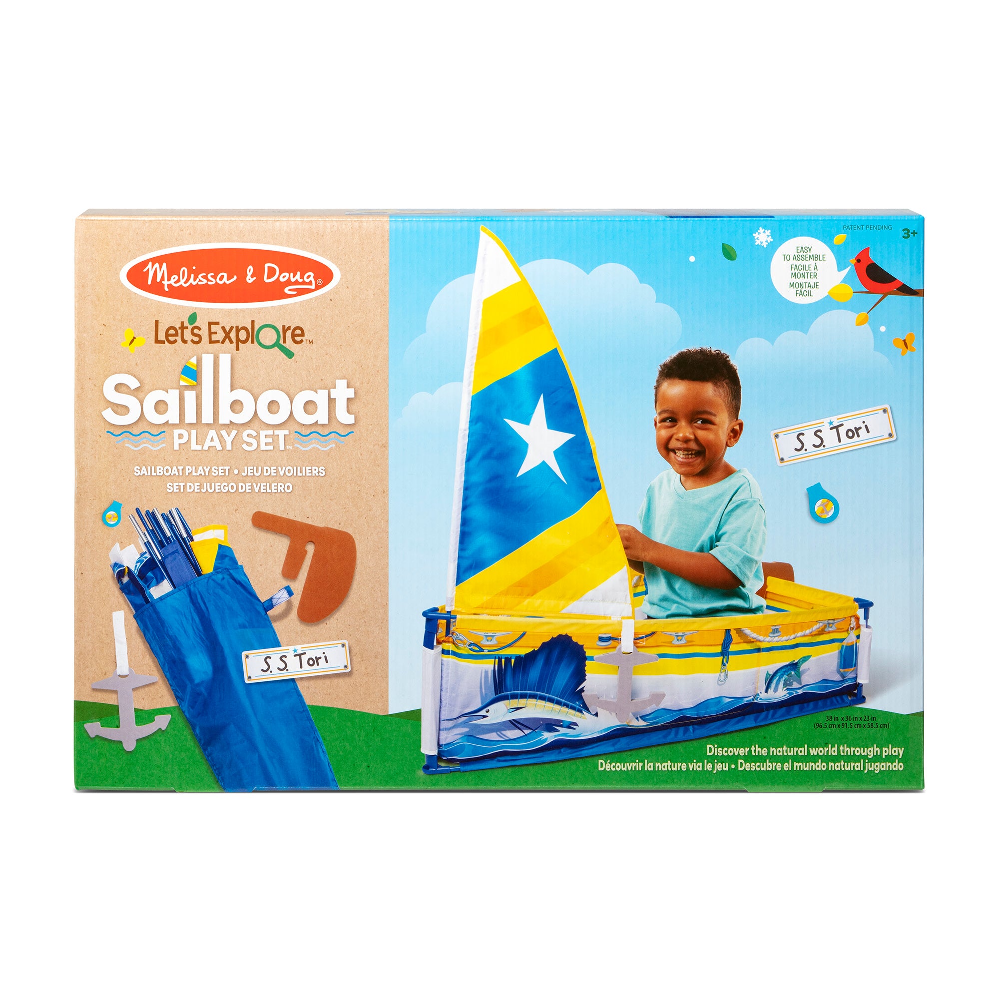 Melissa & Doug Let's Explore Sailboat Play Set - Image 3