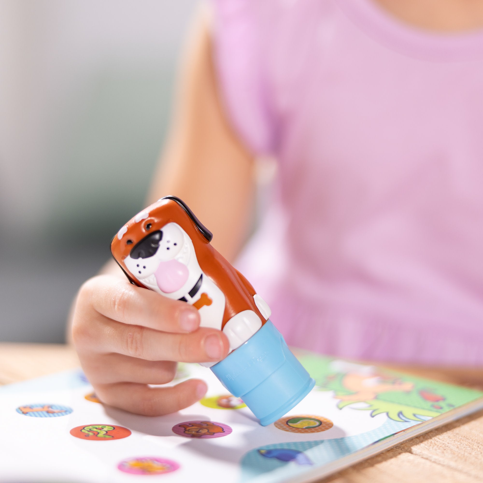Melissa & Doug Sticker WOW!? Dog Bundle: Activity Pad & Sticker Stamper + Mini Activity Pad and 200 Refill Stickers - Image 2